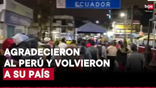 Tumbes venezolanos salen del Perú y regresan a su país para protestar contra Maduro [upl. by Erdeid368]