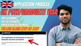 How to apply for UK PSW Graduate Route Visa  Explained in English  2024 [upl. by Nnaeinahpets972]