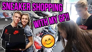 SNEAKER SHOPPING WITH MY GIRLFRIEND ADORABLE [upl. by Lahcym201]