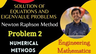 Newton Raphson method Problem 2 Numerical Methods Engineering Mathematics [upl. by Renzo]