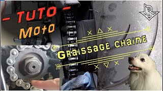 TUTO MOTO ✓ CHAINE ✓ Comment NETTOYER amp GRAISSER soimême Rapas4U [upl. by Pucida]