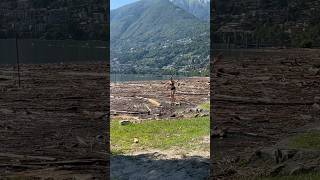 Battle Storm Debris for a Swim Lago Maggiore Locarno July 2024 Switzerland Daily Highlight [upl. by Enelav]