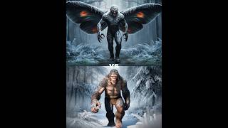 Bigfoot vs Mothman Gaint Creatures Yeti Jersey Devil wendigo predators Black panther [upl. by Alesiram]