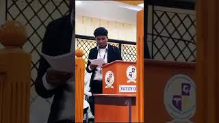 Moot court 🎗️mootcourt lawstudent mgruniversity law motivation lawyers college mrmathavvlogs [upl. by Nadaba]