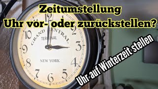 Zeitumstellung 2021 Winter  Die Uhr auf Winterzeit umgestellen  Uhr vorstellen oder zurückstellen [upl. by Hachmin856]