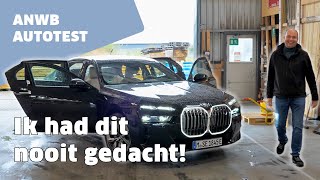 BMW i7  FULL SCREEN LIMOUSINE  ANWB Autotest [upl. by Klarrisa]