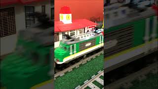 Lego Train 60198 Green and White Freight Train legotrains legotrain60198 legos [upl. by Aytnahs]