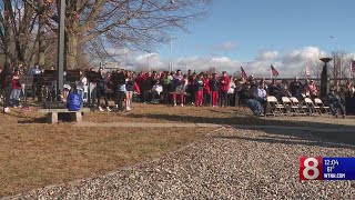 Middle school students honor veterans at the Iwo Jima Memorial Veterans Day ceremony [upl. by Suk]