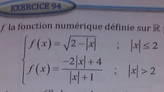 1 bac sm généralités sur les fonctions ex 94 page 69 livre Almoufid analyse [upl. by Osborn]