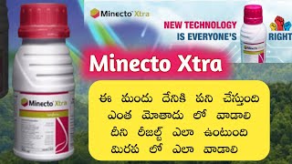 🔰 Syngenta Minecto Xtra Insecticide Uses Explain in Telugu  మిరప లో Minecto Xtra ఉపయోగాలు ఏ విధంగా [upl. by Ayikur817]