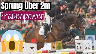 Frauenpower 💥  Sprung über 2 Meter 😱  Kendra Claricia Brinkop amp Cordynox  Partner Pferd Leipzig [upl. by Ferne]