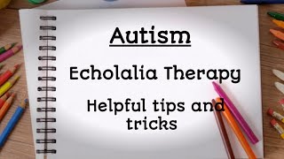 Autism  Reduce Echolalia  Echolalia treatment  Language Delay  echolalia therapy in hindi [upl. by Ehgit]