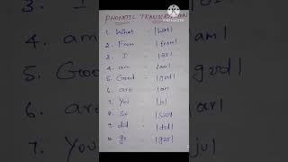 BA phonetic transcription 10 simple words literature education English shorts [upl. by Ovatsug312]