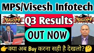 mps infotecnics ltd share latest news🔥Visesh infotech latest news  Mps infotecnics q3 results 2024 [upl. by Orel644]