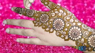 Stylish Back Hand Mehndi Designs latestMehendi ka Design [upl. by Ojahtnamas981]