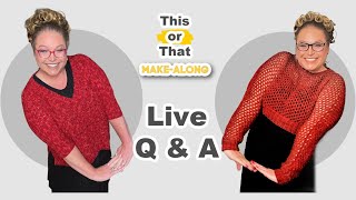 This or That MakeAlong 2024  Week 4 Bellini Crochet Sweater Q amp A [upl. by Leahcimauhsoj119]