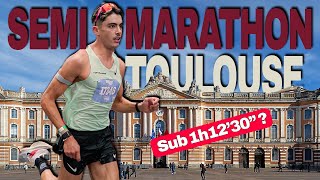 NOUVEAU RECORD AU SEMIMARATHON DE TOULOUSE  211km à plus de 17kmH [upl. by Markus322]