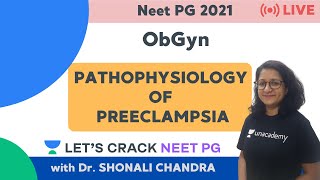 Pathophysiology of Preeclampsia  ObGyn  NEET PG 2021  Dr Shonali Chandra [upl. by Oludoet770]