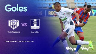 Unión Magdalena vs Once Caldas goles  Liga BetPlay Dimayor 2023 2  Fecha 12 [upl. by Eimas]