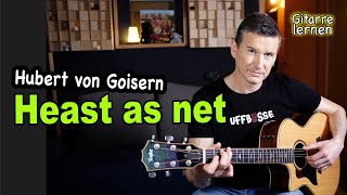 HEAST AS NET Hubert von Goisern  leichte Akkorde amp Picking  Gitarre lernen [upl. by Salas]