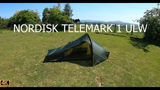 Nordisk Telemark 1 LW Tent  My FIRST Wild Camping SETUP [upl. by Mert]