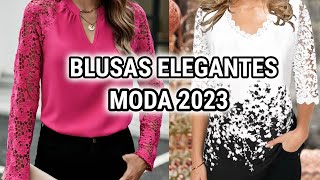 PRECIOSAS BLUSAS y BLUSONES de MODA 2023 BLUSONES y BLUSAS ELEGANTES SENCILLOS y MODERNOS [upl. by Tenrag]