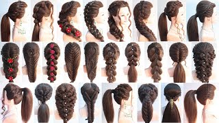 26 superior ponytail hairstyle for girls  hairstyle for outgoing  hairstyle for summer season [upl. by Benkley]