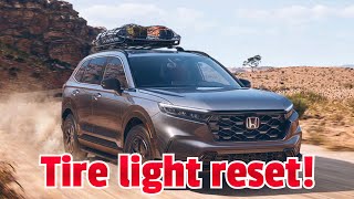 2023  Honda Crv tire light reset [upl. by Yajiv784]