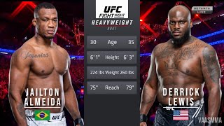 JAILTON ALMEIDA VS DERRICK LEWIS FULL FIGHT UFC FIGHT NIGHT 231 [upl. by Ophelia]