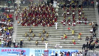 Tuskegee University Marching Band Ball amp Parlay 2024 Red Tails Classic vs Johnson C Smith [upl. by Airbmac]