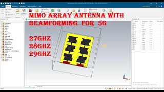 mimo Array Antenna With Beamforming for 5G [upl. by Thornburg]