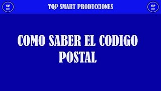 como saber tu codigo postal de tu pais [upl. by Myrt41]