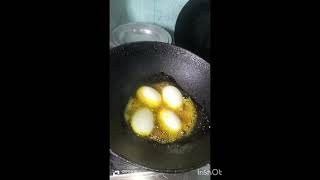 Boiled egg fry  October 31 2024cooking [upl. by Ardisi]