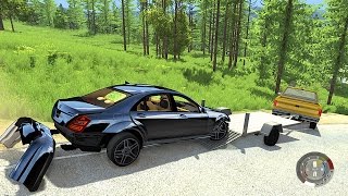 BEAMNG RUSSIA  РАЗБИЛИ W221 AMG S65 MERCEDES [upl. by Gustav143]