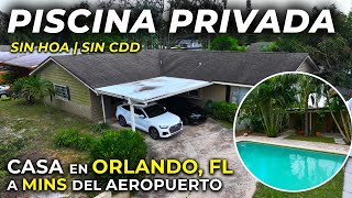 Una Joya de Casa en Orlando FL 😱 Con Piscina PRIVADA Sin HOACDD a mins del aeropuerto [upl. by Eiveneg]