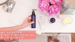 How to Get Your Skin to Glow  Updated Nighttime Routine with Kiehls [upl. by Bacchus]