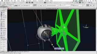 Classics Remodeled in ArchiCAD  The Star Wars Tie Fighter [upl. by Alet597]