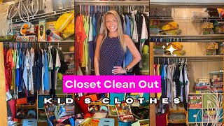 Ultimate Kid’s Clothing Declutter  Organize Closet Reset  School Wardrobe [upl. by Sibeal]