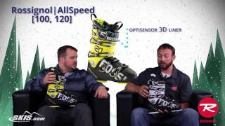 2016 Rossignol AllSpeed 100 and 120 Mens Boot Overview by SkisDotCom [upl. by Ynnavoig]