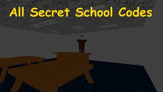 Baldis Basics Classic  All Secret You Can Think Pad Codes  V143 [upl. by Oisinoid]