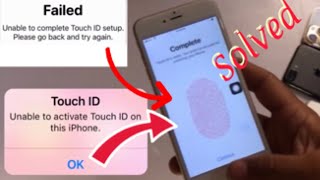 SOLVEDUnable To Activate Touch ID On This iPhone 678se Failed Unable To Complete Touch ID Setup [upl. by Teodora]