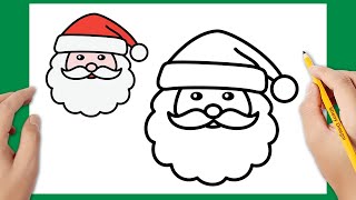 Come disegnare Babbo Natale facile  Disegno di Natale [upl. by Eiltan]