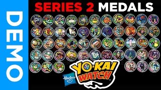 4K Hasbro YoKai Watch  All SERIES 2 Medals From Mystery Bags [upl. by Ander]