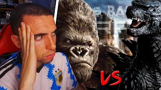 GODZILLA VS KING KONG  ÉPICAS BATALLAS DE RAP DEL FRIKISMO REACCIÓN [upl. by Nolyad]