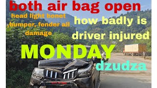 🚧ACCIDENT 🚧 BOTH AIR BAG OPEN NEAR HYDRO KOHIMA NGALAND [upl. by Zennie]