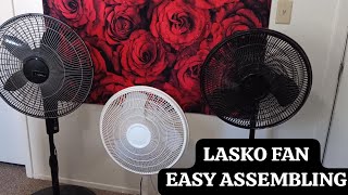 LASKO FAN HOW TO ASSEMBLE LASKO FAN 16 INCH PEDESTAL FAN [upl. by Atsyrk]