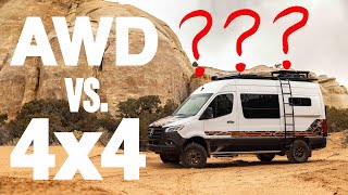 AWD vs 4x4 Mercedes Sprinter Van  Which would you pick [upl. by Enaamuj]