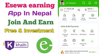 Esewa earning app in Nepal 2024  Nepali Esewa earning app [upl. by Tenneb]