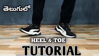 how to Heel Toe dance move  practice  beginners dance step Telugu  how to dance [upl. by Jobey456]