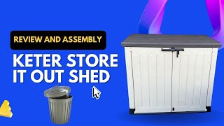 Keter Store it Out Max XL Trash Can Storage  Review and How to Assemble [upl. by Artek]